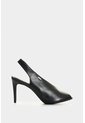 Sandalia Tacón En Cuero Para Mujer Aqua Sandalia Tacón En Cuero Para Mujer Aqua Negro 38 VÉLEZ de Vélez