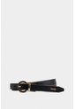 Cinturón Doble Faz Tulipan De Cuero Para Mujer Puntera Hexagonal Cinturón Doble Faz Tulipan De Cuero Para Mujer Puntera Hexagonal Negro S VÉLEZ de Vélez