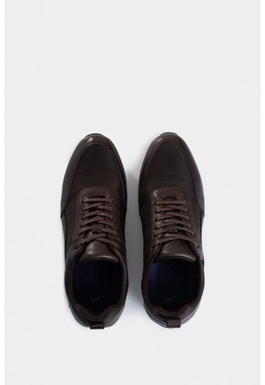 Tenis Engeil 3 De Cuero Para Hombre Detalle Textil Tenis Engeil 3 De Cuero Para Hombre Detalle Textil Cafe 38 VÉLEZ