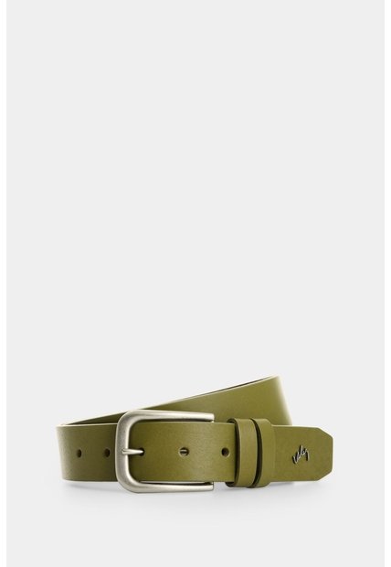 Cinturón Unifaz De Cuero Para Hombre Hazel Cinturón Unifaz De Cuero Para Hombre Hazel Verde Oliva 40 VÉLEZ