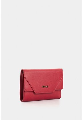 Billetera En Cuero Para Mujer Taupe Billetera En Cuero Para Mujer Taupe Rojo VÉLEZ