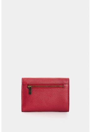 Billetera En Cuero Para Mujer Taupe Billetera En Cuero Para Mujer Taupe Rojo VÉLEZ