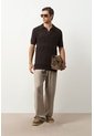 Polo Manga Corta En Tejiido Para Hombre Siloli Polo Manga Corta En Tejiido Para Hombre Siloli Cafe L VÉLEZ de Vélez