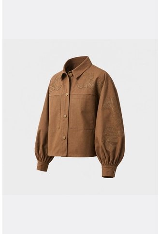 Chaqueta Cropped Para Mujer Surco Chaqueta Cropped Para Mujer Surco Tabaco S VÉLEZ Vélez