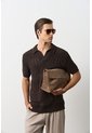 Polo Manga Corta En Tejiido Para Hombre Siloli Polo Manga Corta En Tejiido Para Hombre Siloli Cafe L VÉLEZ de Vélez