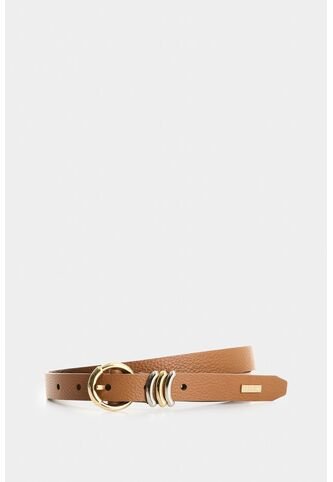 Cinturón Unifaz De Cuero Para Mujer Puntera Hexagonal Cinturón Unifaz De Cuero Para Mujer Puntera Hexagonal Miel M VÉLEZ Vélez