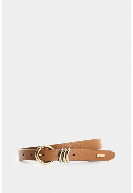 Cinturón Unifaz De Cuero Para Mujer Puntera Hexagonal Cinturón Unifaz De Cuero Para Mujer Puntera Hexagonal Miel M VÉLEZ