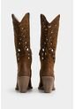 Botas Texanas Alisa De Cuero Para Mujer Detalles Perforados Botas Texanas Alisa De Cuero Para Mujer Detalles Perforados Miel 41 Vélez de Vélez