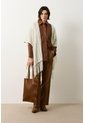 Cárdigan Tipo Poncho Tejido Para Mujer Quena Cárdigan Tipo Poncho Tejido Para Mujer Quena Crema L VÉLEZ de Vélez