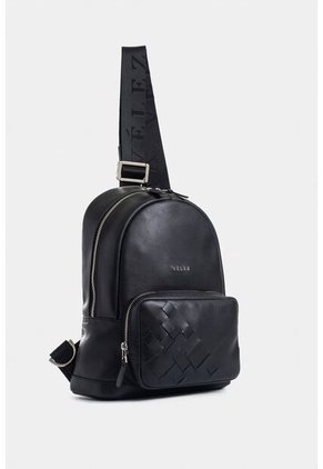 Manos Libres Enif De Cuero Para Hombre Detalle Tejido Manos Libres Enif De Cuero Para Hombre Detalle Tejido Negro Vélez