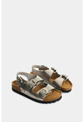 Sandalia Plana De Cuero Folia Para Mujer Cove Sandalia Plana De Cuero Folia Para Mujer Cove Grafito 37 VÉLEZ