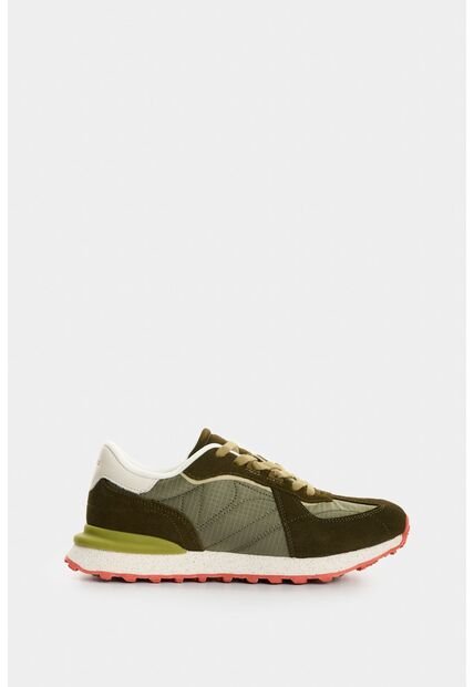 Tenis De Cuero Gamuzado Y Textil Para Hombre Boreal 2 Tenis De Cuero Gamuzado Y Textil Para Hombre Boreal 2 Verde 40 VÉLEZ