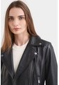 Biker Iris De Cuero Para Mujer Detalles Bordados Con Pedrería Biker Iris De Cuero Para Mujer Detalles Bordados Con Pedrería Negro S VÉLEZ de Vélez