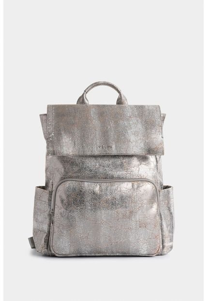 Morral Zermatt De Cuero Folia Para Mujer Efecto Craquelado Morral Zermatt De Cuero Folia Para Mujer Efecto Craquelado Plata Vélez