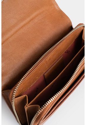 Porta Celular Plutón De Cuero Para Mujer Perlado Porta Celular Plutón De Cuero Para Mujer Perlado Miel VÉLEZ