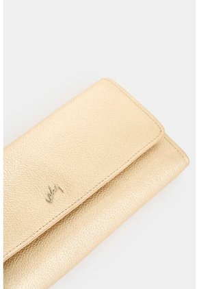 Porta Chequera Extravaganza De Cuero Para Mujer Grabado Porta Chequera Extravaganza De Cuero Para Mujer Grabado Dorado VÉLEZ