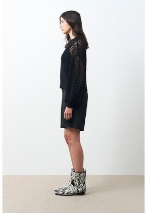 Sweater Tejido Taroa Para Mujer Semi Cropped Sweater Tejido Taroa Para Mujer Semi Cropped Negro XS VÉLEZ