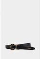 Cinturón Doble Faz Tulipan De Cuero Para Mujer Puntera Hexagonal Cinturón Doble Faz Tulipan De Cuero Para Mujer Puntera Hexagonal Negro M VÉLEZ de Vélez