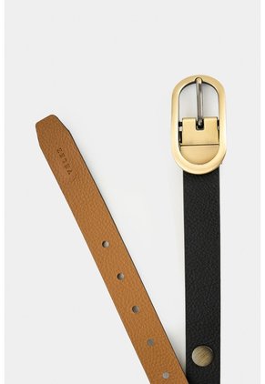 Cinturón Doble Faz De Cuero Para Mujer Inti Cinturón Doble Faz De Cuero Para Mujer Inti Negro XL VÉLEZ