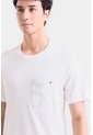 Camiseta En Algodón Para Hombre Bolsillo Cuero Camiseta En Algodón Para Hombre Bolsillo Cuero Blanco M VÉLEZ de Vélez