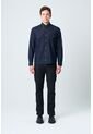 Camisa Manga Larga Brescia Para Hombre Semi Fitted Camisa Manga Larga Brescia Para Hombre Semi Fitted Azul Oscuro S VÉLEZ de Vélez