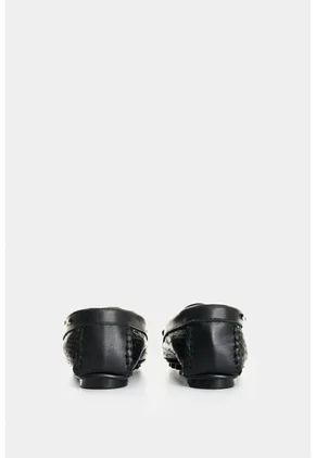 Mocasines De Cuero Folia Para Mujer Denver 2 Mocasines De Cuero Folia Para Mujer Denver 2 Negro 39 VÉLEZ