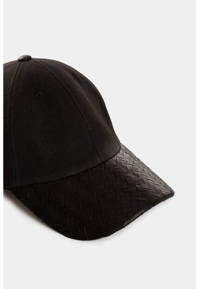 Gorra 6 Paneles En Dril Y Cuero Para Hombre Circe Gorra 6 Paneles En Dril Y Cuero Para Hombre Circe Negro M VÉLEZ