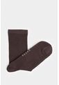 Calcetines Media Pierna De Algodón Con Jacquard Para Hombre Diseño Unicolor Calcetines Media Pierna De Algodón Con Jacquard Para Hombre Diseño Unicolor Cafe XS VÉLEZ de Vélez