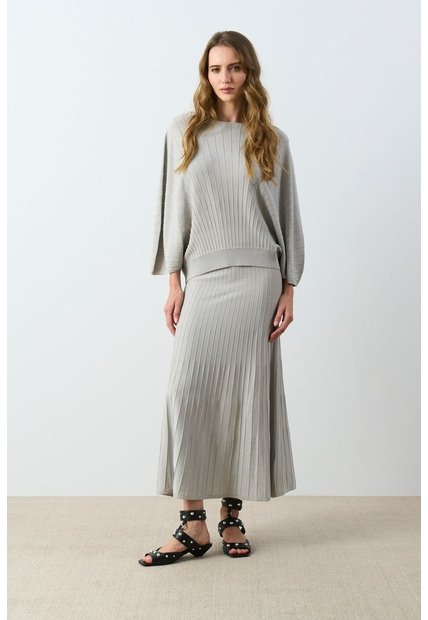Camiseta Maxi Tejida Para Mujer Efos Camiseta Maxi Tejida Para Mujer Efos Plata L VÉLEZ