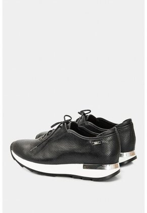 Zapatos Cordón De Cuero Para Mujer Suela Deportiva Zapatos Cordón De Cuero Para Mujer Suela Deportiva Negro 35 VÉLEZ