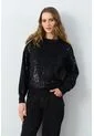 Sweater Tejido Oversized Para Mujer Nácar Sweater Tejido Oversized Para Mujer Nácar Negro M VÉLEZ de Vélez