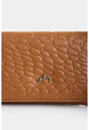 Billetera De Cuero Grabado Para Mujer Verona Billetera De Cuero Grabado Para Mujer Verona Miel VÉLEZ