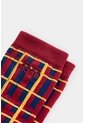 Calcetines Media Pierna Tartan Para Hombre Calcetines Media Pierna Tartan Para Hombre Rojo XS VÉLEZ de Vélez