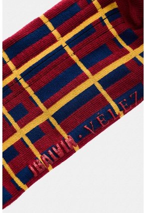 Calcetines Media Pierna Tartan Para Hombre Calcetines Media Pierna Tartan Para Hombre Rojo XS VÉLEZ
