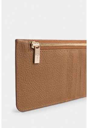 Porta Tarjetas Ava De Cuero Para Mujer Detalle Jacquard Porta Tarjetas Ava De Cuero Para Mujer Detalle Jacquard Miel VÉLEZ