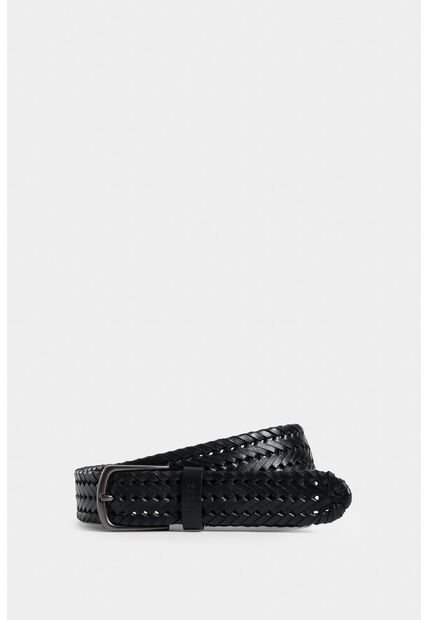 Cinturón Unifaz Petunia De Cuero Para Hombre Tejido Trenzado Cinturón Unifaz Petunia De Cuero Para Hombre Tejido Trenzado Negro 32 VÉLEZ