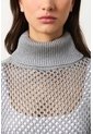 Poncho Lyra Tejido Para Mujer Flecos Poncho Lyra Tejido Para Mujer Flecos Gris M VÉLEZ de Vélez