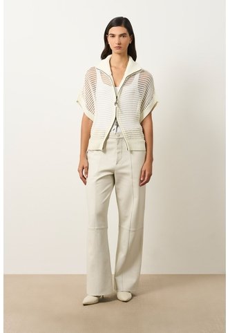 Chaleco Tejido Tika Para Mujer Oversized Chaleco Tejido Tika Para Mujer Oversized Crema L VÉLEZ Vélez