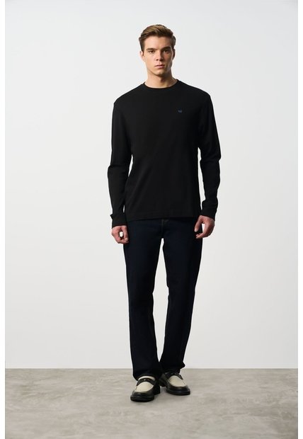 Camiseta Tejida Manga Larga Para Hombre Sabina Camiseta Tejida Manga Larga Para Hombre Sabina Negro L VÉLEZ