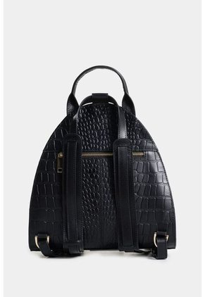 Morral Stefano De Cuero Grabado Negro Morral De Cuero Grabado Negro VÉLEZ