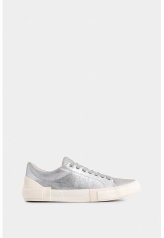 Tenis Torino 2.0 De Cuero Para Hombre Detalle Laminado Tenis Torino 2.0 De Cuero Para Hombre Detalle Laminado Plata 38 VÉLEZ Vélez