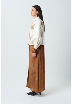 Chaqueta Dune Para Mujer Detalle Bordado Chaqueta Dune Para Mujer Detalle Bordado Crema XL VÉLEZ