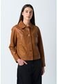 Chaqueta Kalahari De Cuero Para Mujer Silueta Trucker Chaqueta Kalahari De Cuero Para Mujer Silueta Trucker Miel S VÉLEZ de Vélez