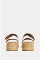 Sandalia Plataforma En Cuero Y Yute Para Mujer Ikal Sandalia Plataforma En Cuero Y Yute Para Mujer Ikal Miel 35 VÉLEZ de Vélez