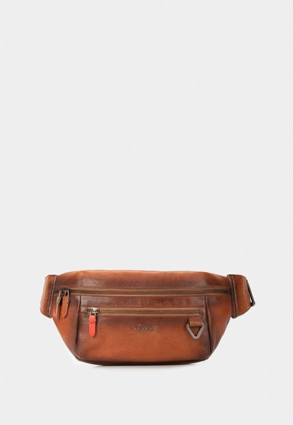 Riñonera Tivoli De Cuero Para Hombre Reata En Nylon Miel Riñonera Tivoli De Cuero Para Hombre Reata En Nylon Miel Vélez