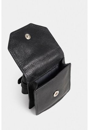 Monedero Pistacho De Cuero Liso Para Mujer Manija Con Hebilla Monedero Pistacho De Cuero Liso Para Mujer Manija Con Hebilla Negro Vélez