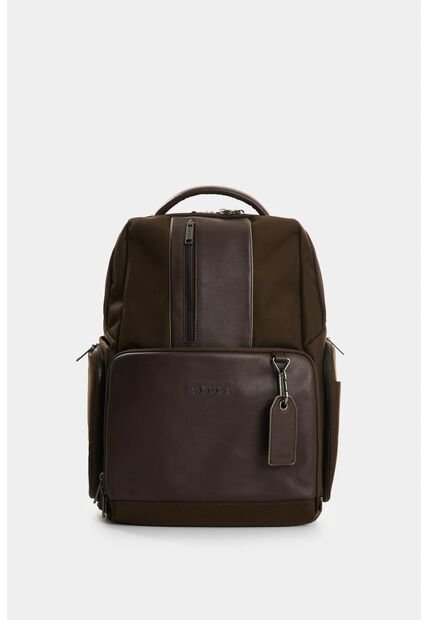 Morral Security De Lona Para Hombre Detalles En Cuero Morral Security De Lona Para Hombre Detalles En Cuero Cafe VÉLEZ