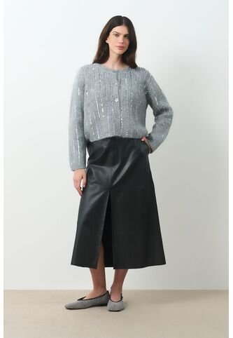 Cardigan Tejido Para Mujer Aurelia Cardigan Tejido Para Mujer Aurelia Gris M VÉLEZ Vélez