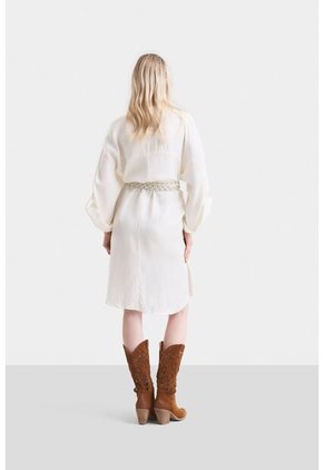 Camisa Maxi Misolis En Tejido Plano Para Mujer Efecto Diagonal Camisa Maxi Misolis En Tejido Plano Para Mujer Efecto Diagonal Blanco S Vélez