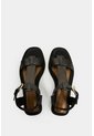 Sandalia Plana En Cuero Para Mujer Paracas Sandalia Plana En Cuero Para Mujer Paracas Negro 35 VÉLEZ de Vélez